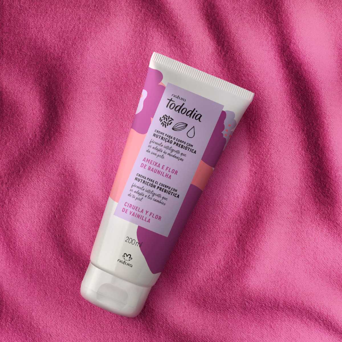 Crema nutritiva corporal Tododia Ciruela y flor de vainilla