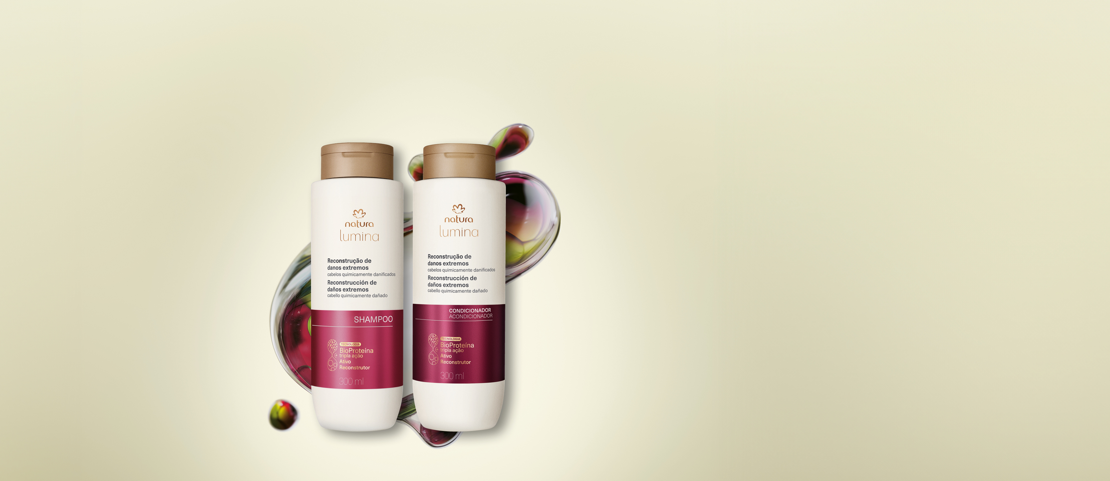 Kit Shampoo y Acondicionador Lumina Reconstrucción de Daños Extremos