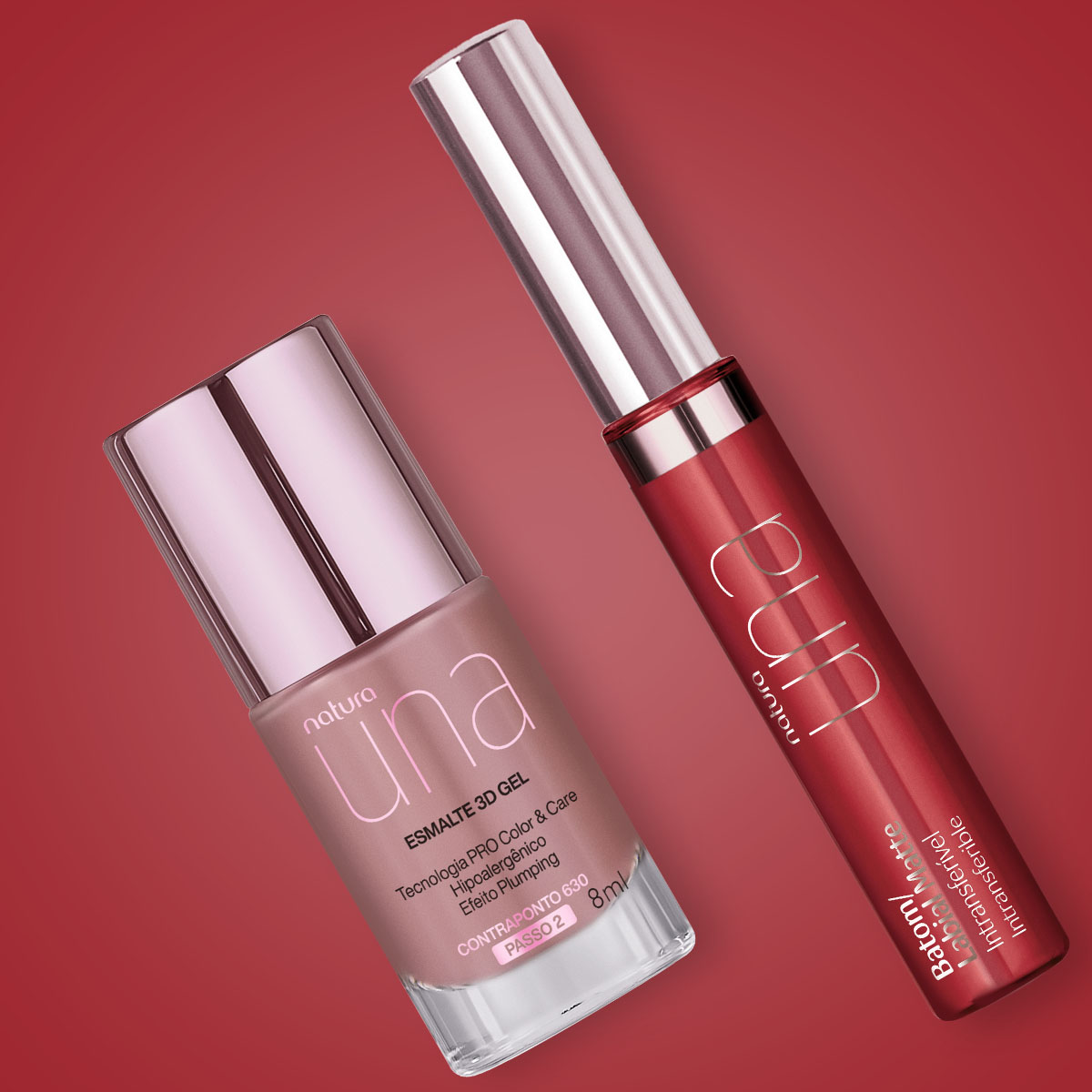 Regalo Natura Una Esmalte y Labial Nude