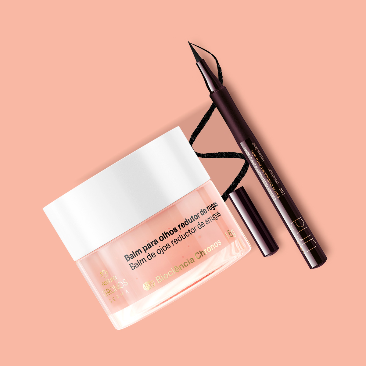Kit Ojos Bálsamo Reductor de Arrugas y Delineador