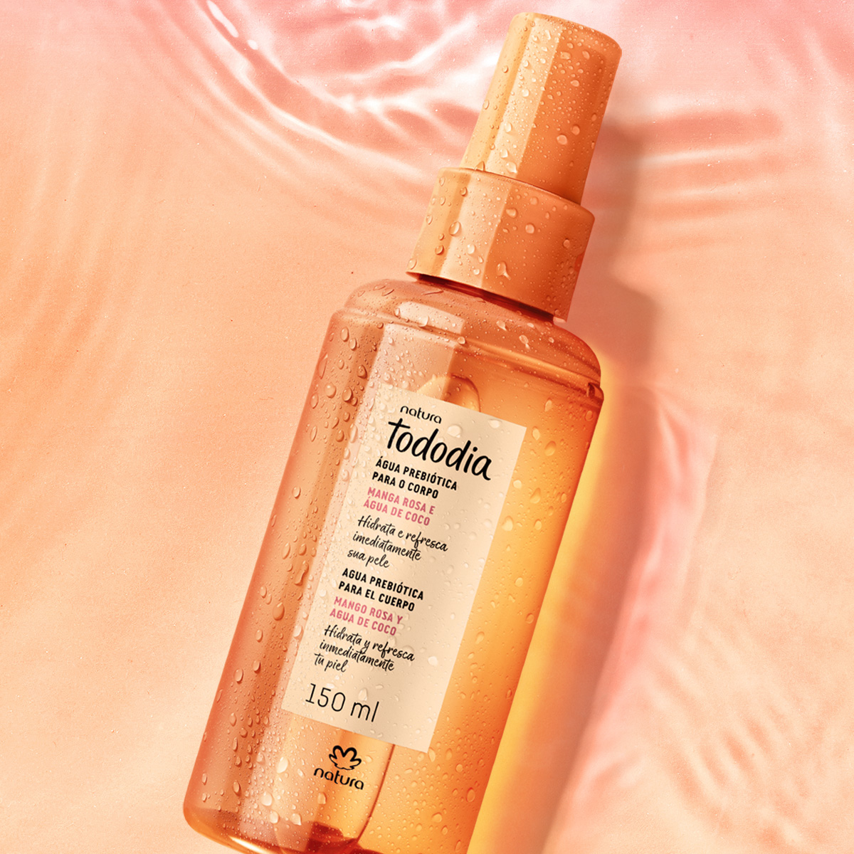 Agua prebiótica Tododia manga rosa y agua de coco