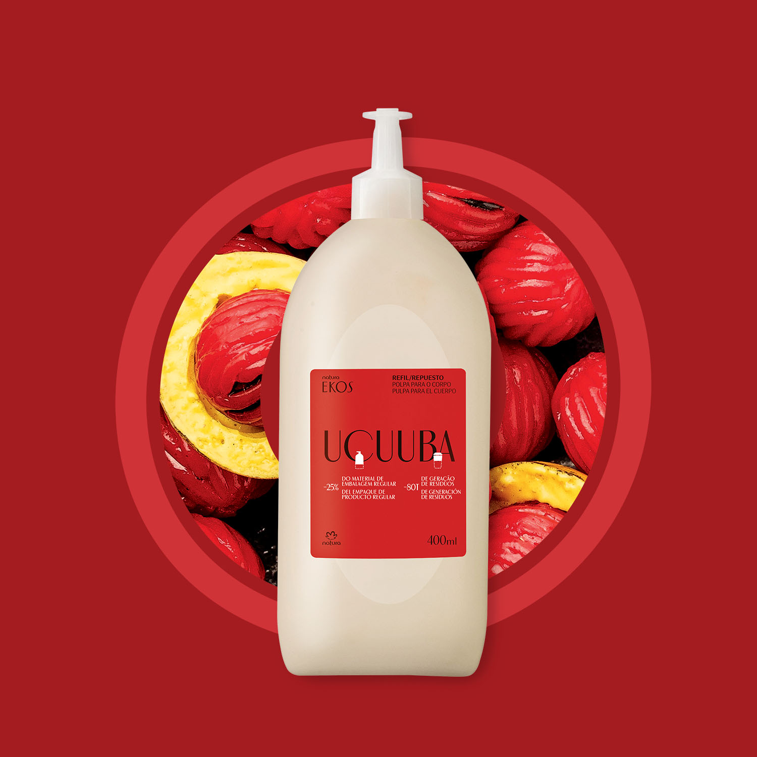 Repuesto Ekos Pulpa hidratante corporal ucuuba 400 ml