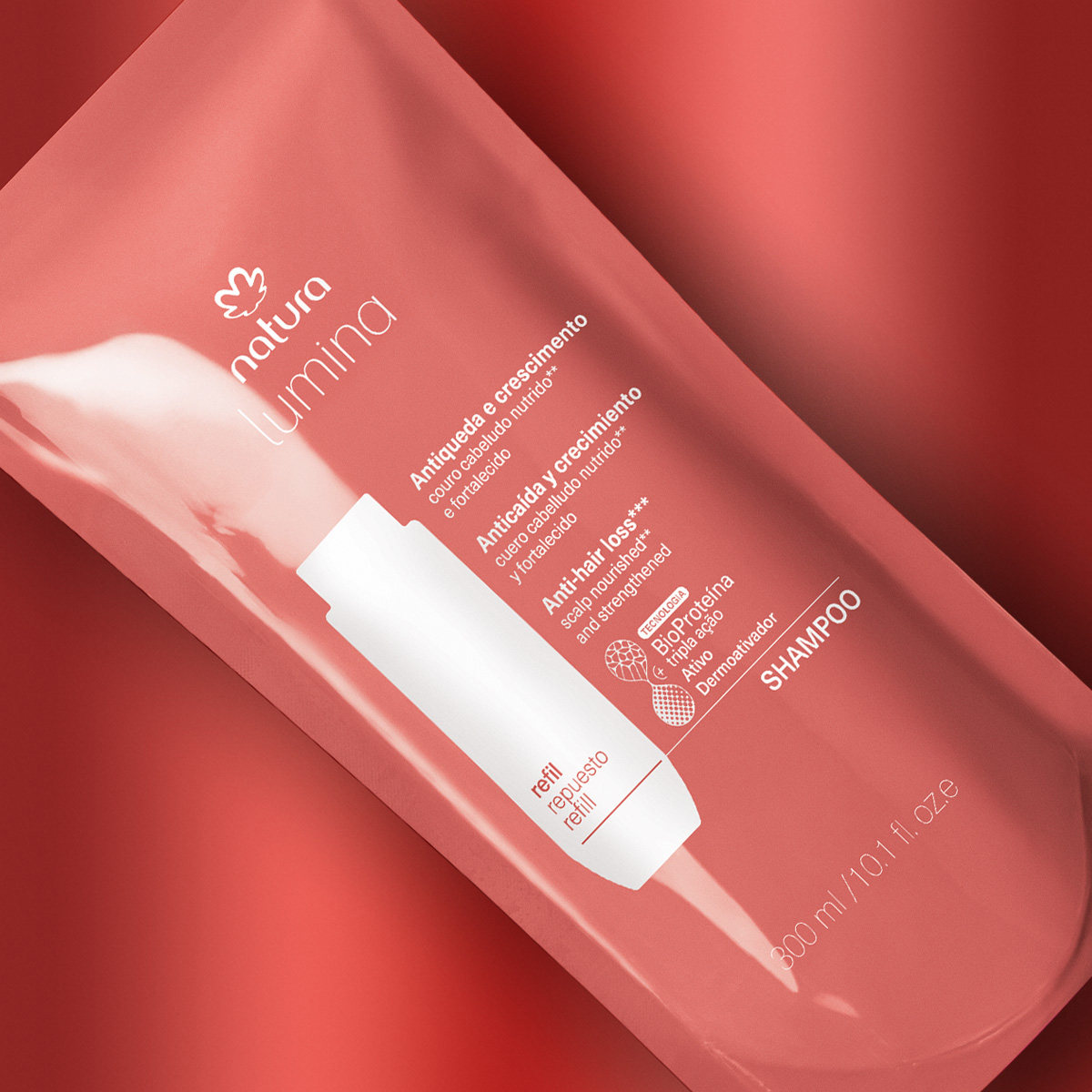 Repuesto Lumina Shampoo estimulante anticaída y crecimiento 300 ml