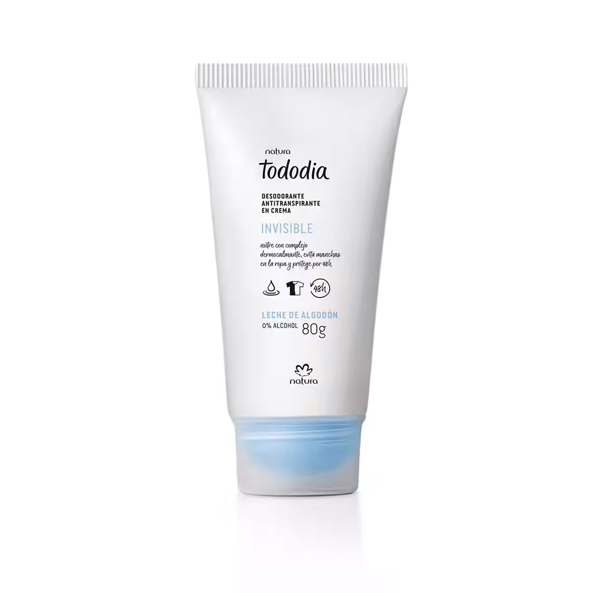 Desodorante antitraspirante en crema invisible algodón