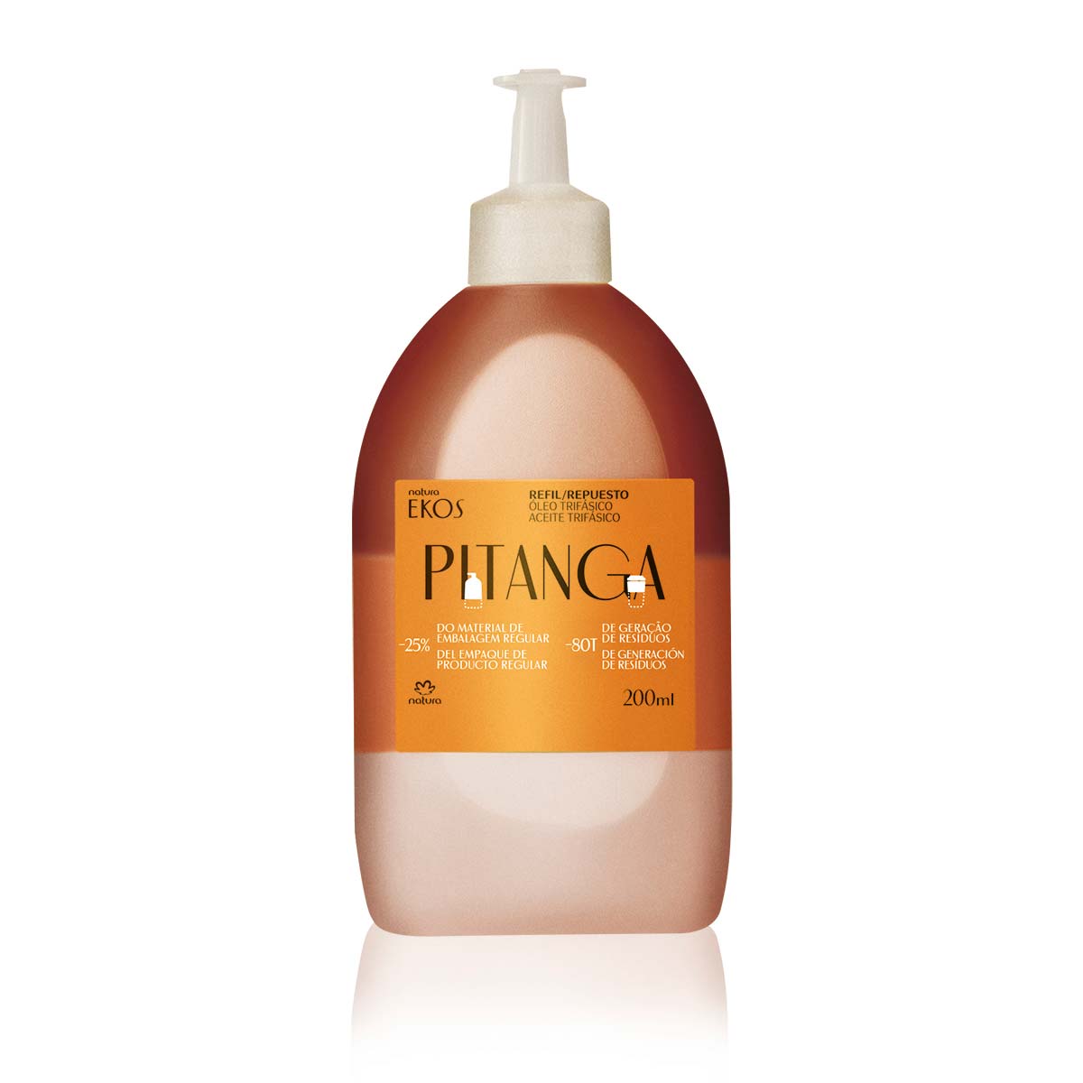 Repuesto Ekos Óleo trifásico pitanga 200 ml