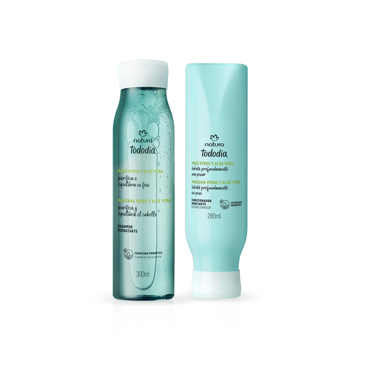 Kit Hidratante Tododia Manzana Verde y Aloe Vera Shampoo y Acondicionador