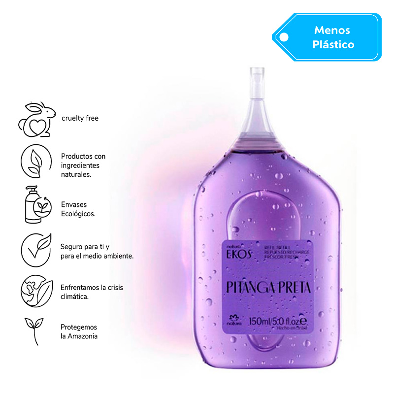 Repuesto Ekos Frescor eau de toilette pitanga preta 150 ml