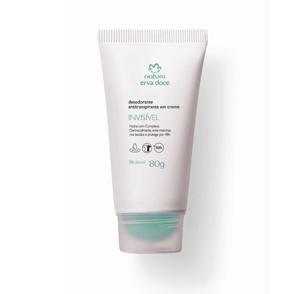 Erva Doce Desodorante antitranspirante en crema invisible  80 g