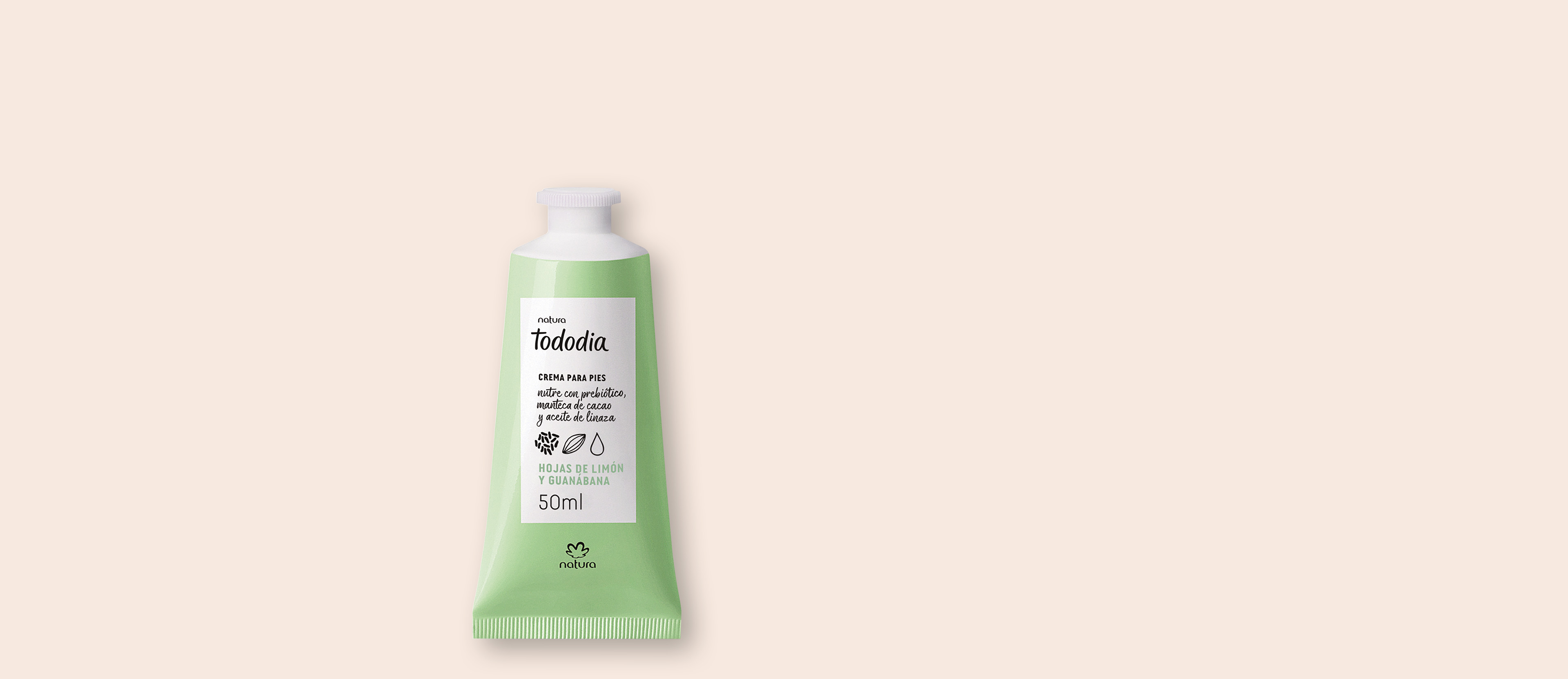 Tododia Crema nutritiva para pies hojas de limón y guanábana  50 ml
