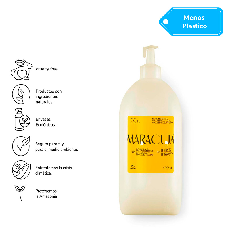 Repuesto Ekos Néctar hidratante corporal maracuyá 400 ml