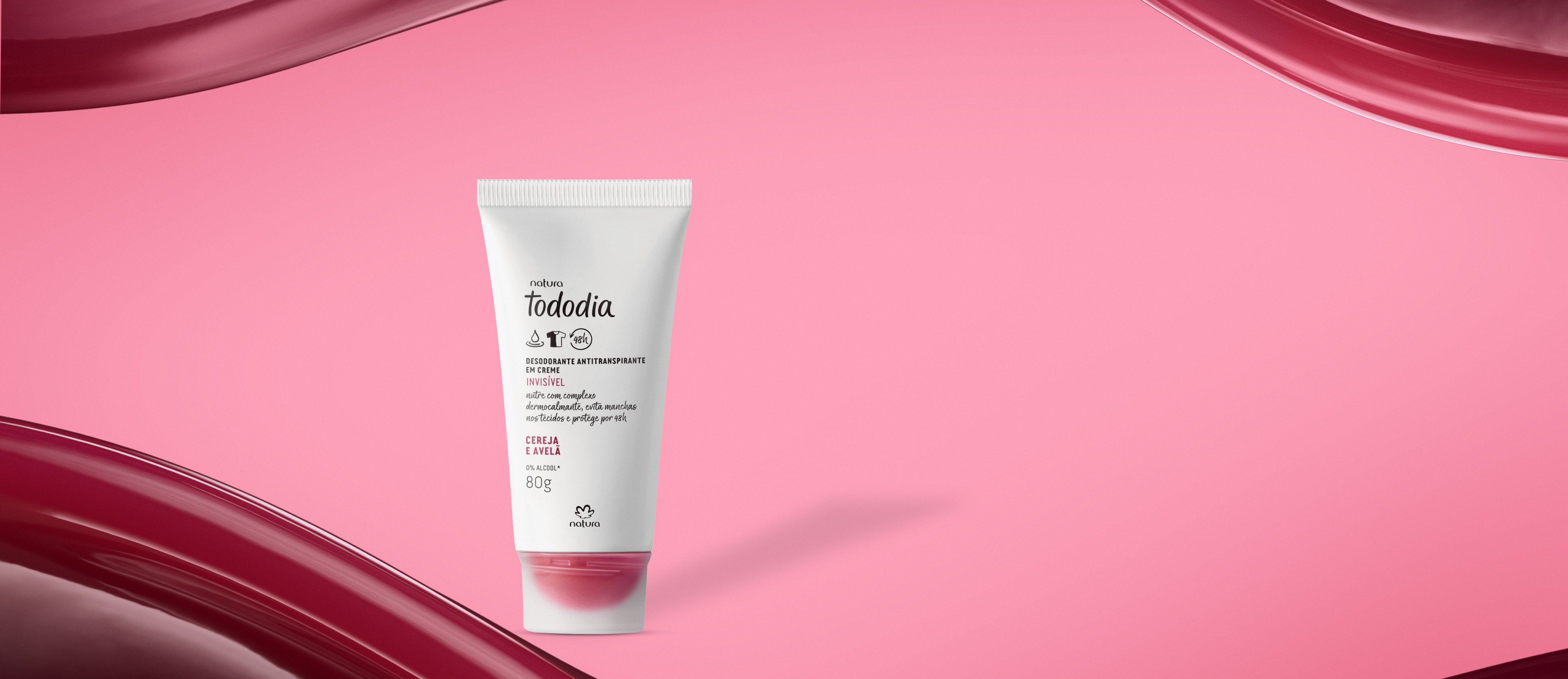 Desodorante Antitranspirante en Crema Tododia Cereza y Avellana