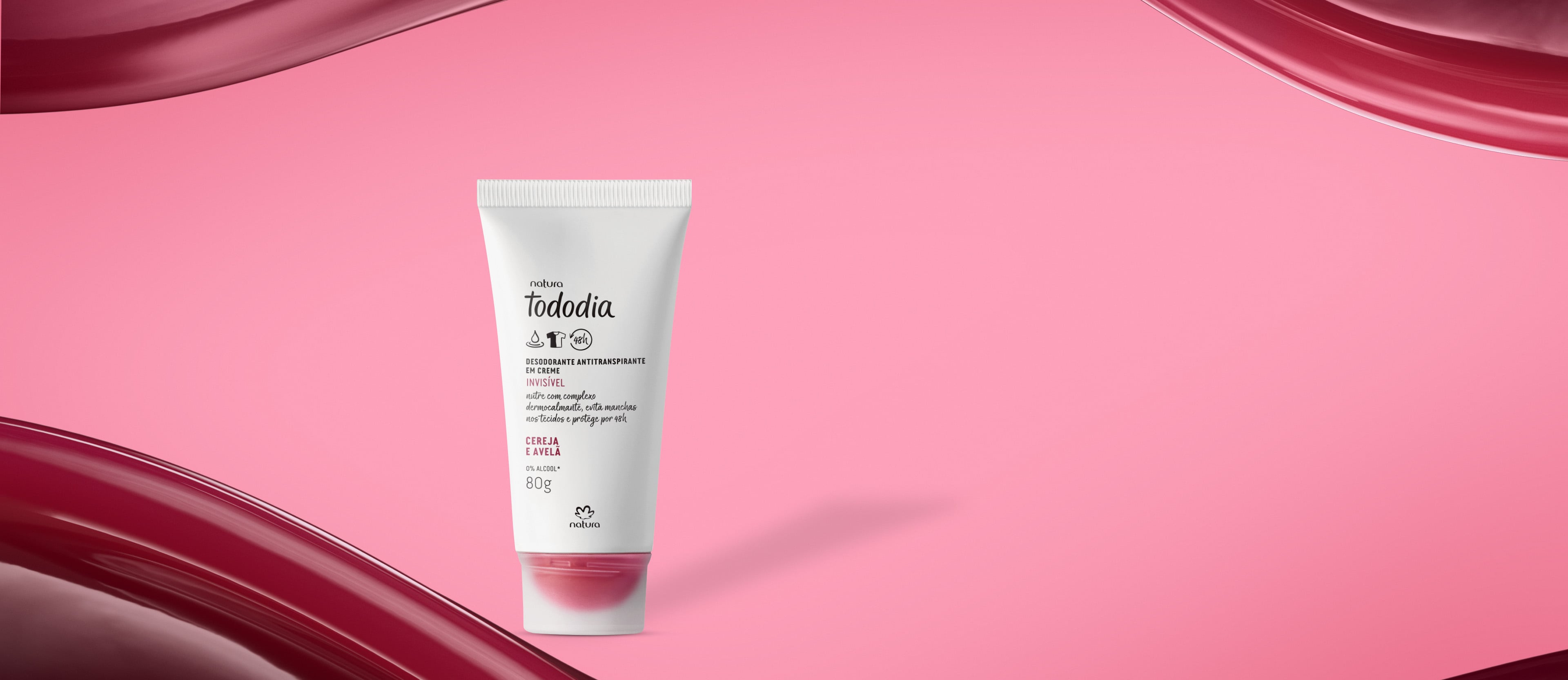 Desodorante Antitranspirante en Crema Tododia Cereza y Avellana