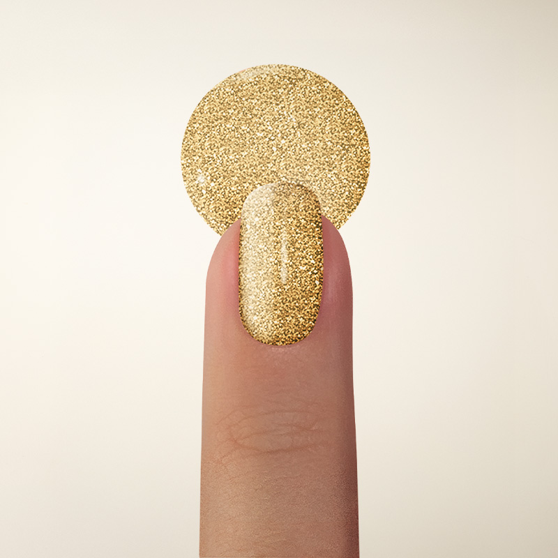 Faces Esmalte glitter glitter dourado 6 ml