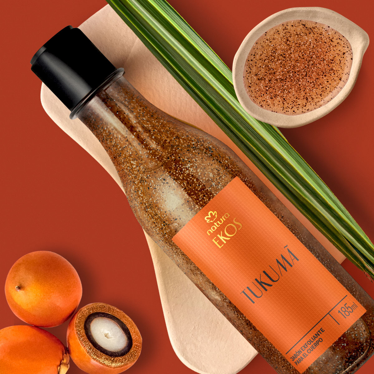 Jabón Líquido Exfoliante Corporal Ekos Tukumá