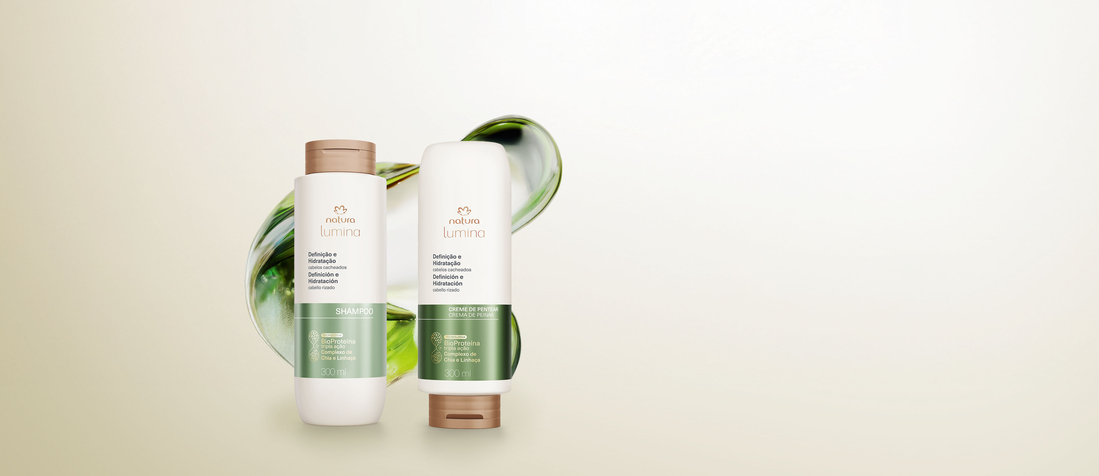 Kit Shampoo y Acondicionador Lumina Definición e Hidratación para Cabellos Rizados