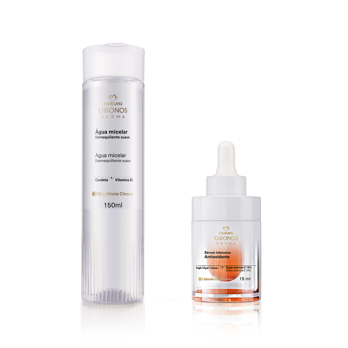 Kit Chronos Derma Rutina de Rostro con Agua Micelar y Sérum
