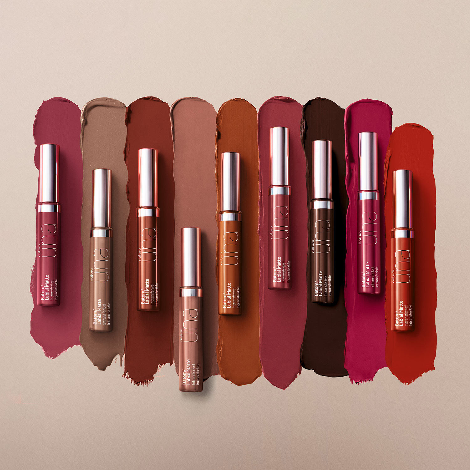 Una Labial mate intransferible nude 6M 8 ml