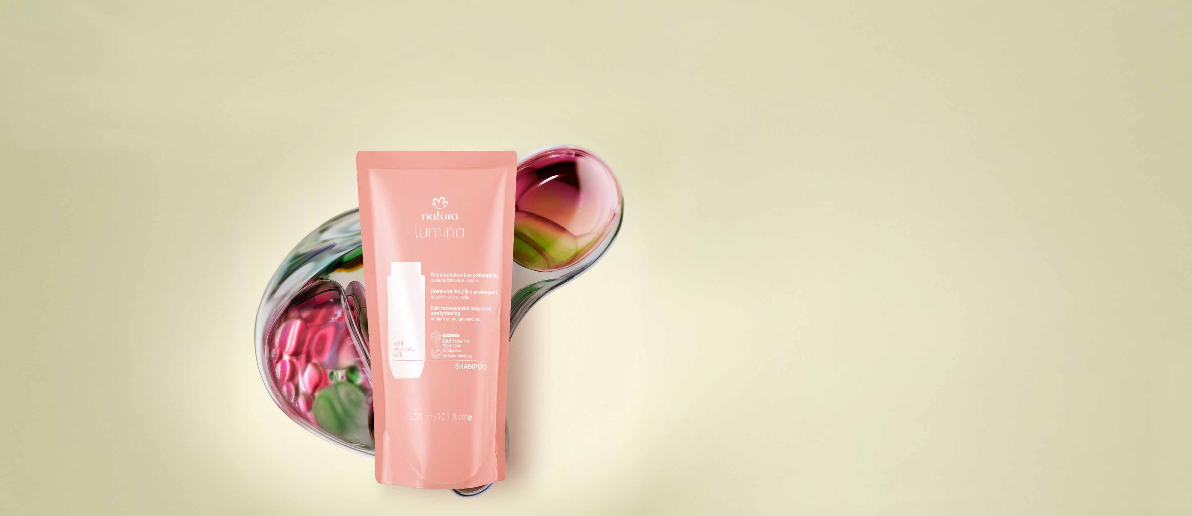 Repuesto Shampoo Lumina Restauración y Liso Prolongado