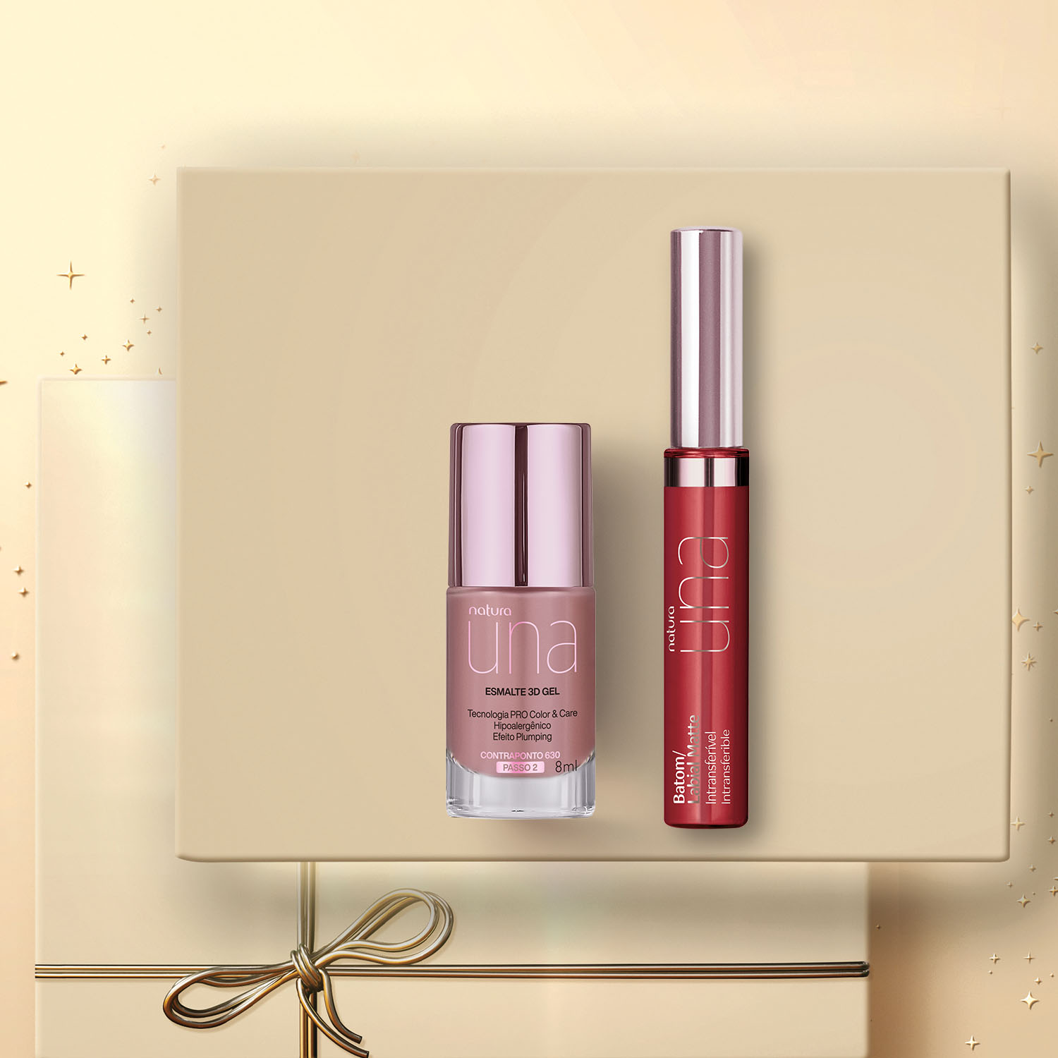 Regalo Natura Una Esmalte y Labial Nude