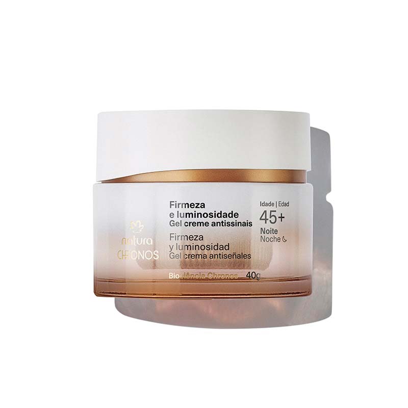 Chronos Gel crema antiseñales​ firmeza y luminosidad 45+ noche  40 g