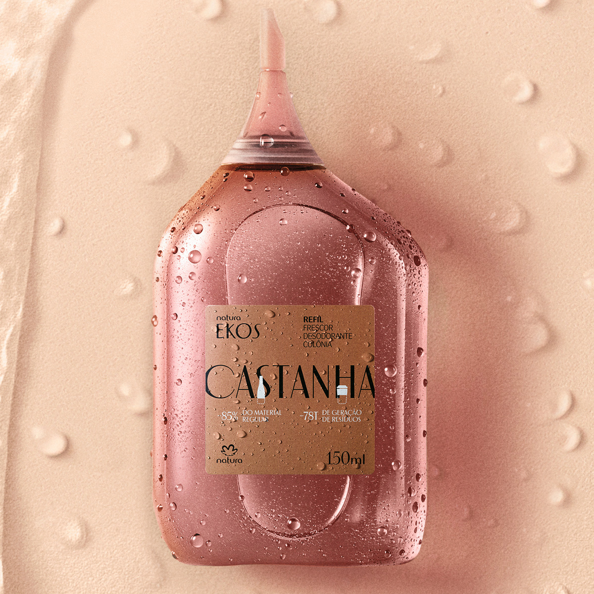 Repuesto Ekos Frescor eau de toilette castaña 150 ml
