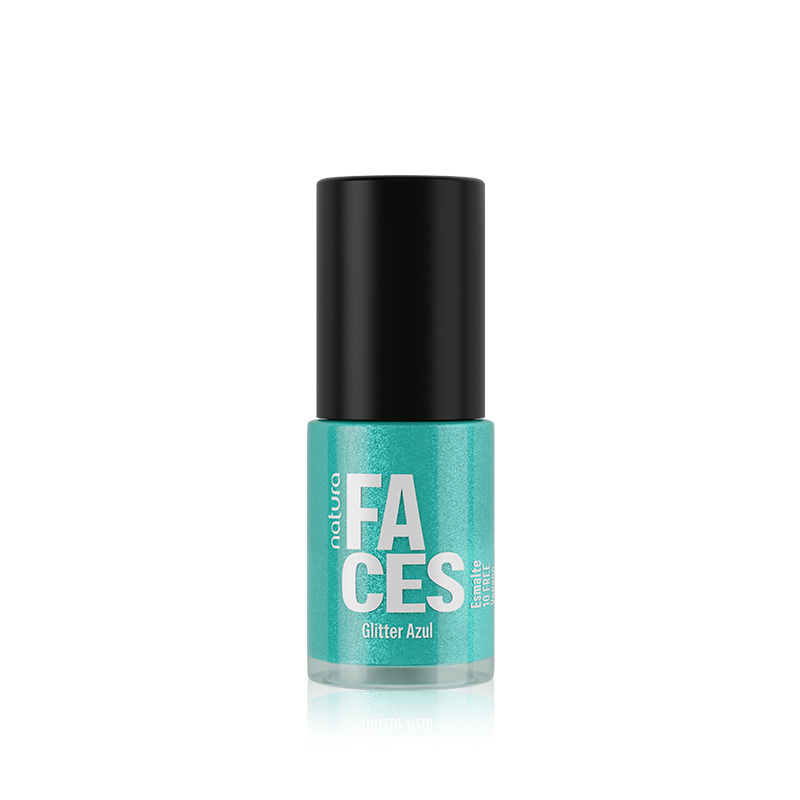 Faces Esmalte glitter glitter azul 6 ml