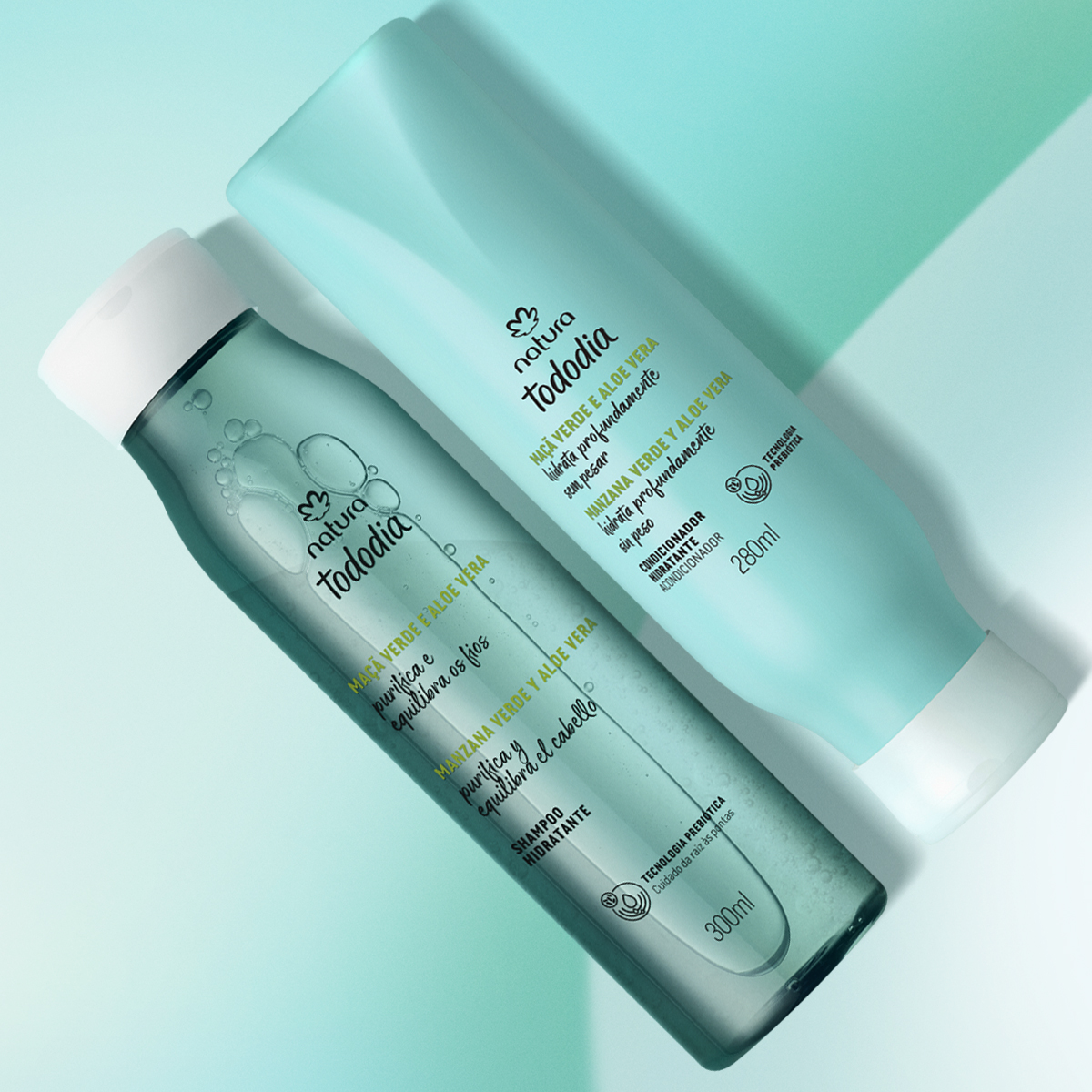 Kit Hidratante Tododia Manzana Verde y Aloe Vera Shampoo y Acondicionador