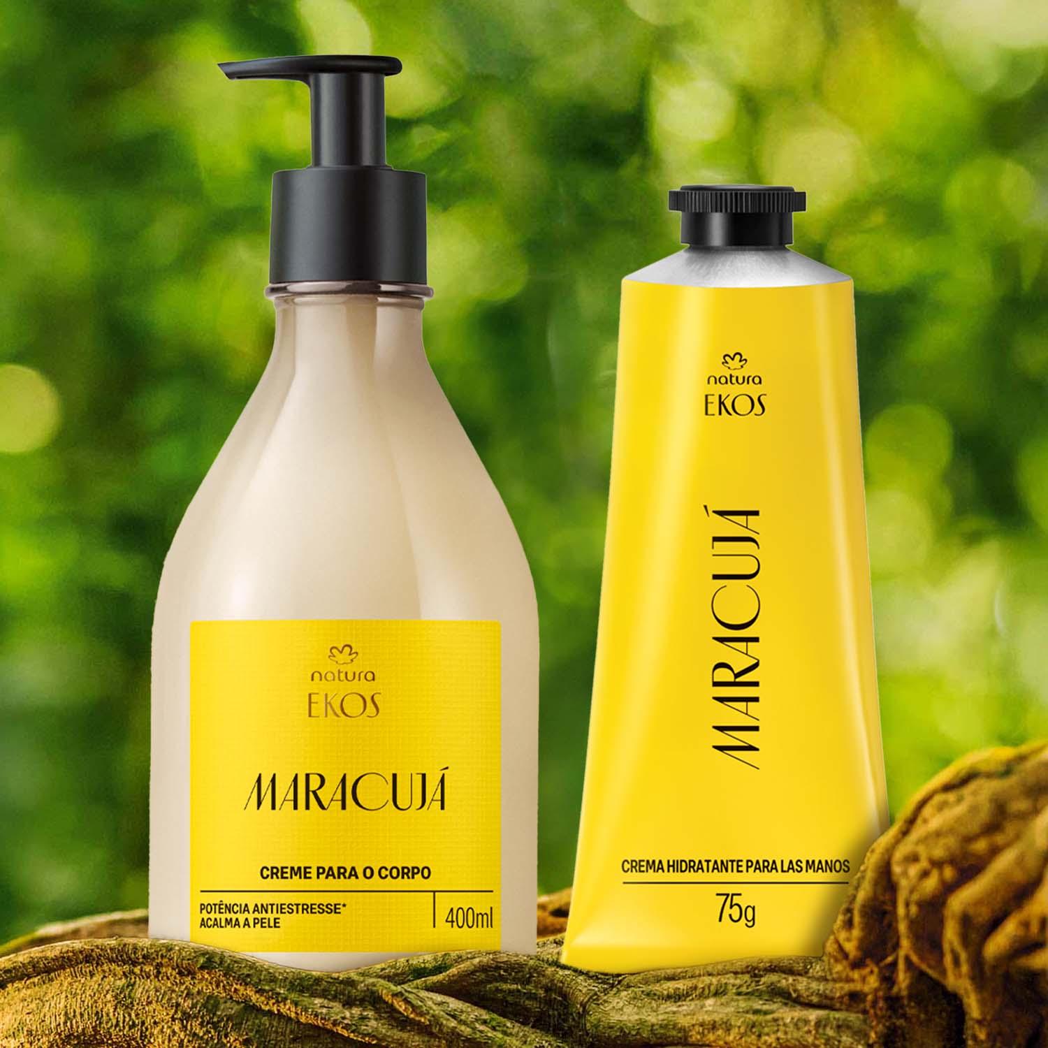 Kit Crema para el Cuerpo y Manos Ekos Maracuyá