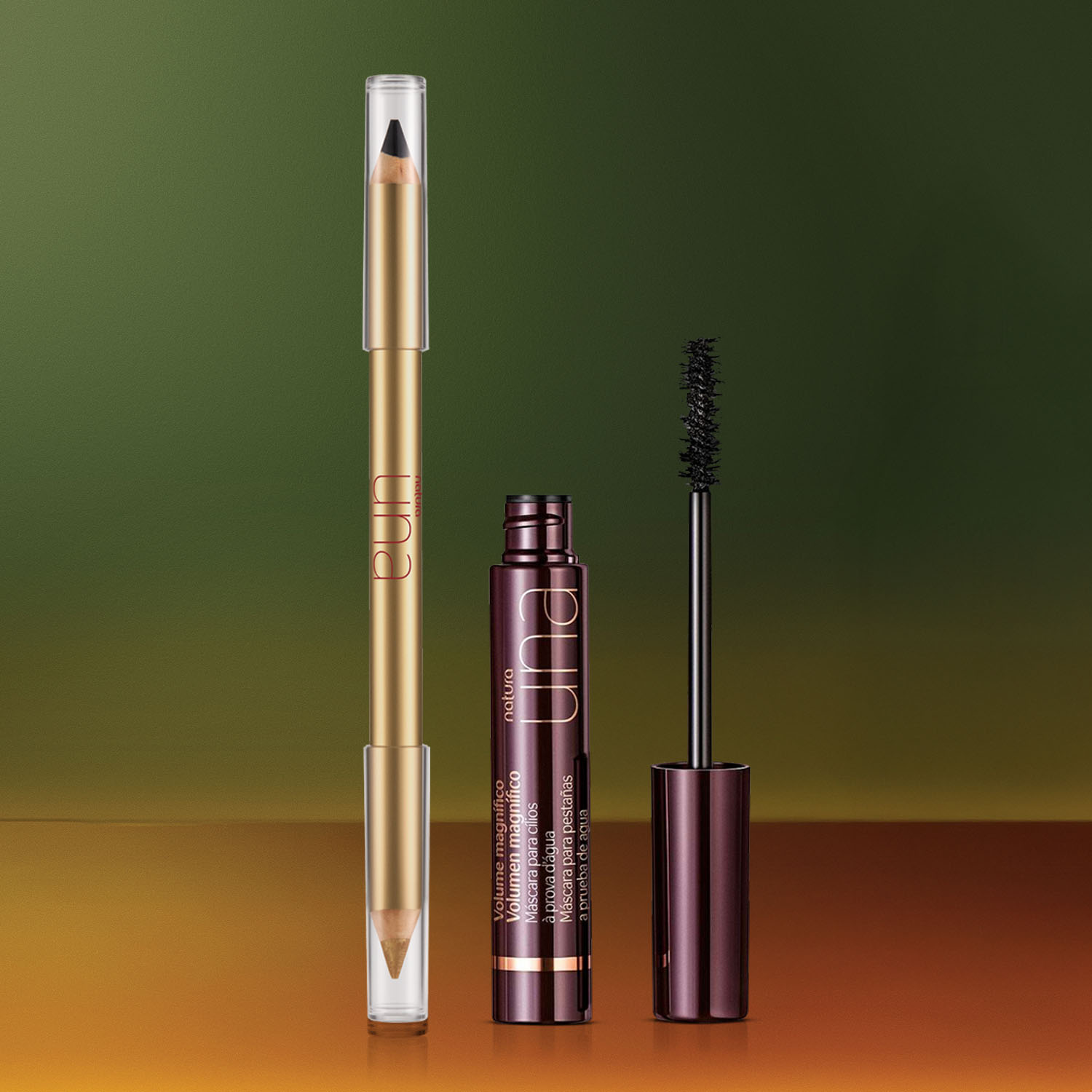 Regalo Una Mirada Sofisticada Punta Dorada y Negra