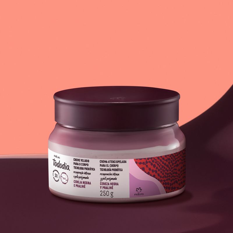Tododia Hidratante corporal en pote cereza negra y almendras dulces 250 g