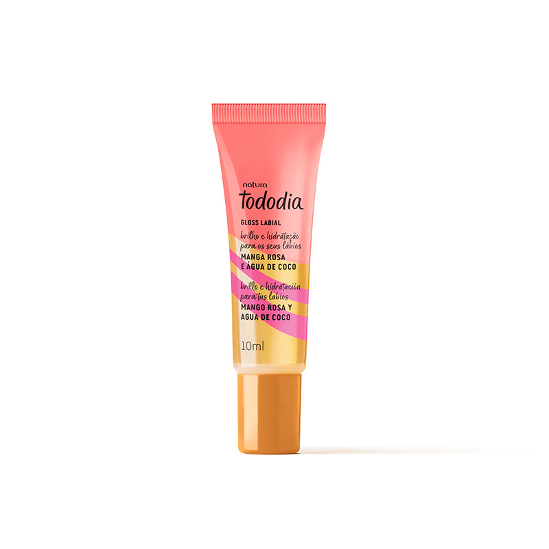 Tododia Gloss labial mango rosa y agua de coco 10 ml