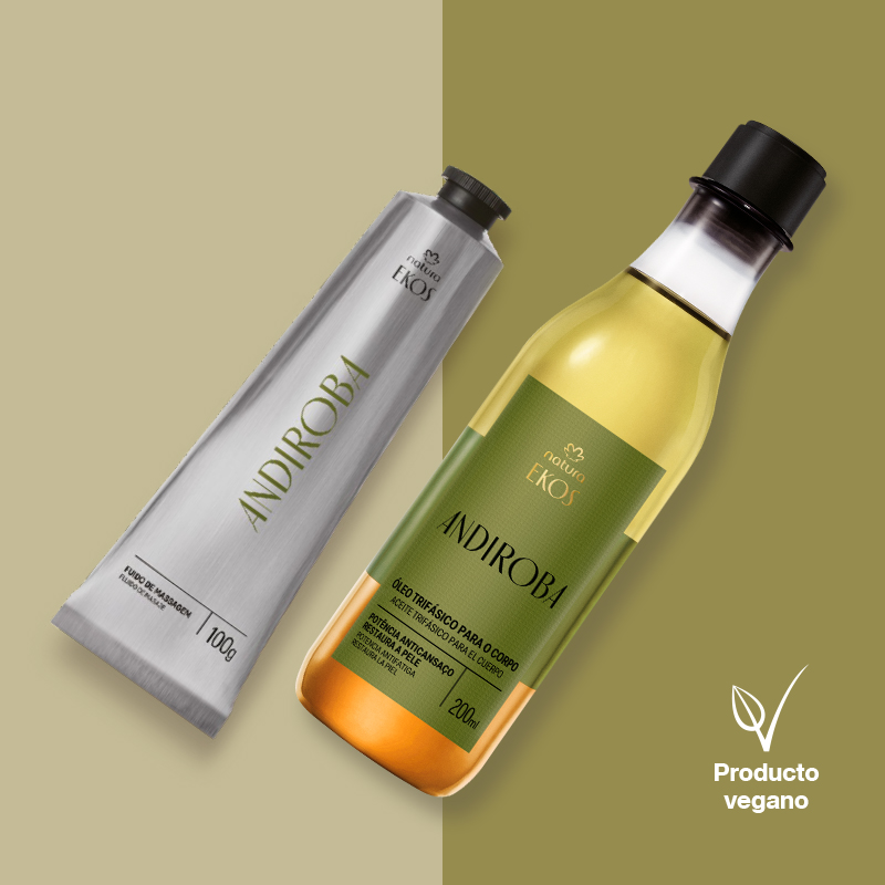 Kit Aceite y Fluido de Masaje Corporal Ekos Andiroba