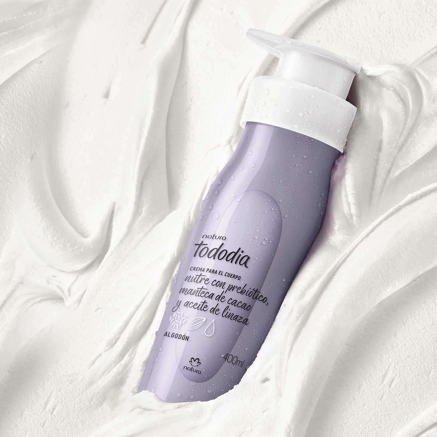 Crema Nutritiva para el Cuerpo Tododia Algodón