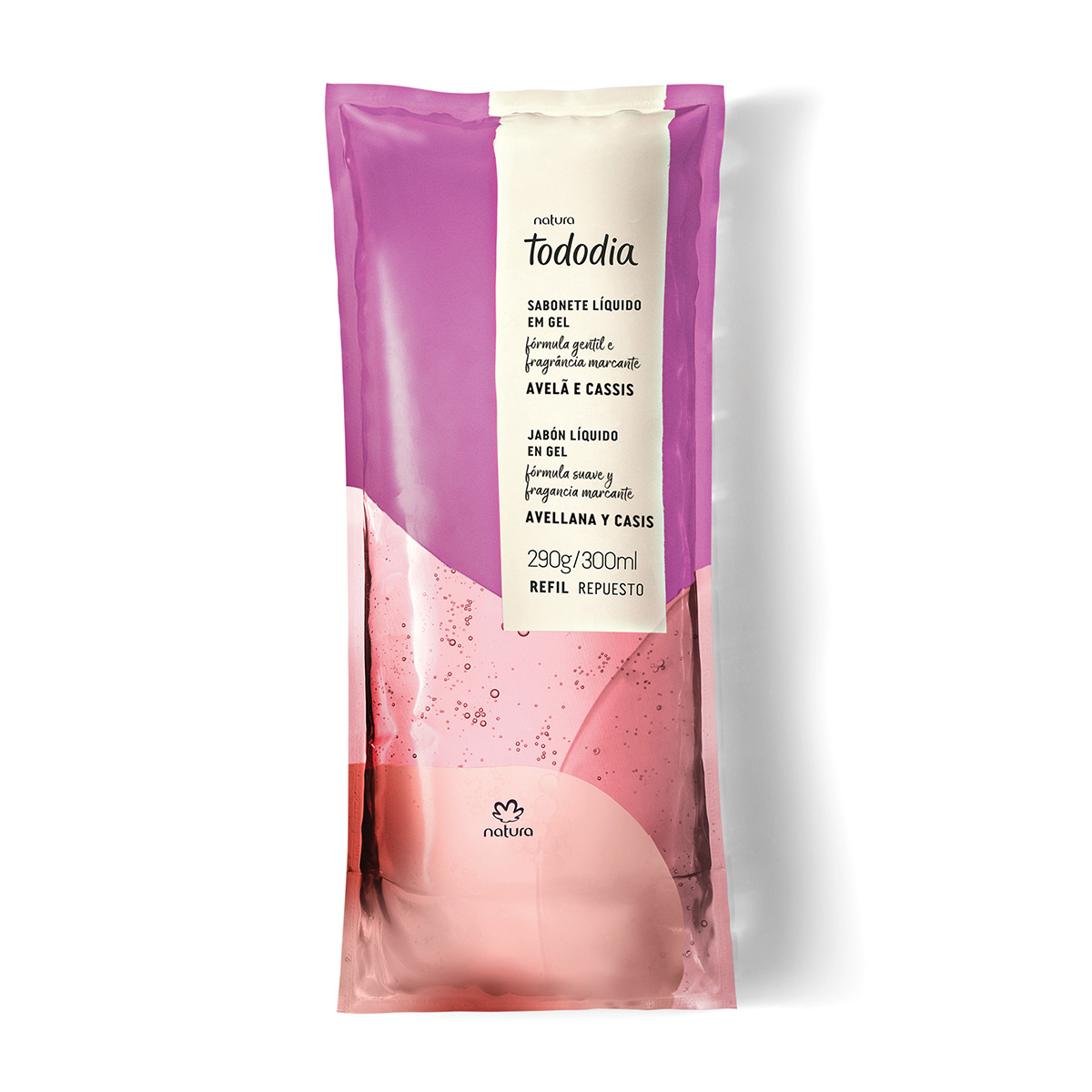 Repuesto Tododia Jabón líquido en gel avellana y casis 300 ml