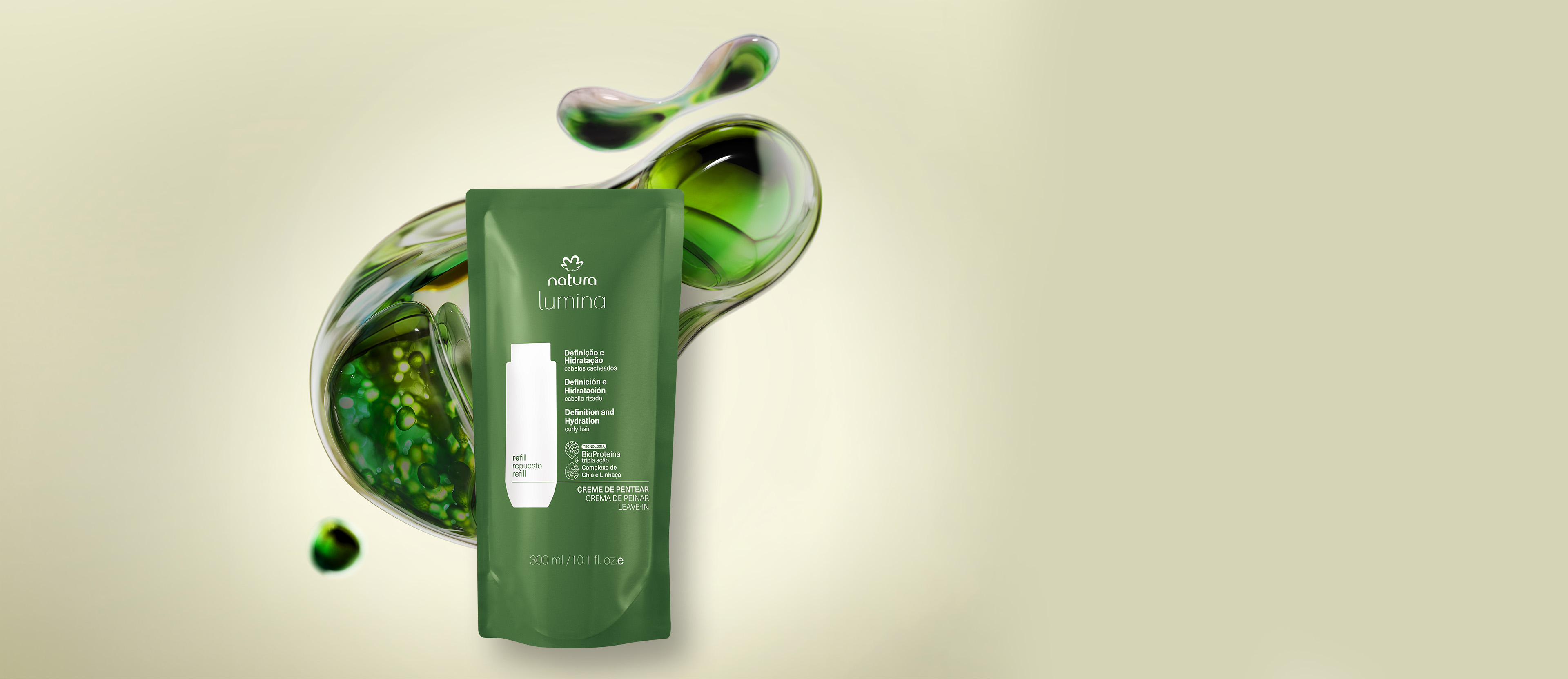 Repuesto Lumina Crema para peinar modeladora definición e hidratación 300 ml