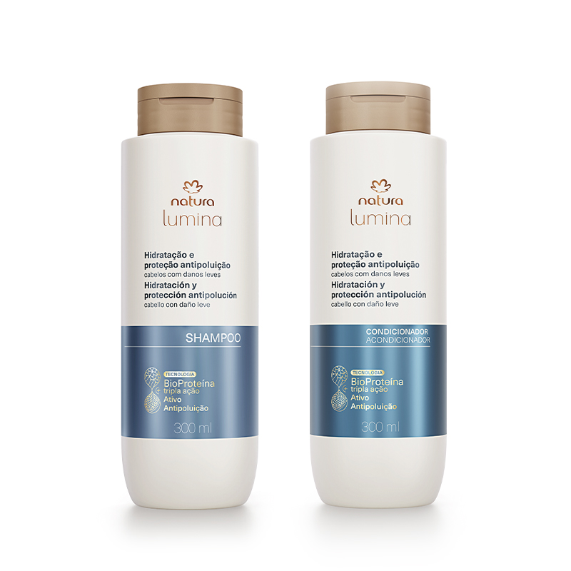 Kit Shampoo y Acondicionador Lumina Hidratación y Protección Atipolución