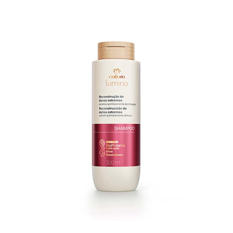 Lumina Shampoo reestructurante limpieza y reparación 300 ml