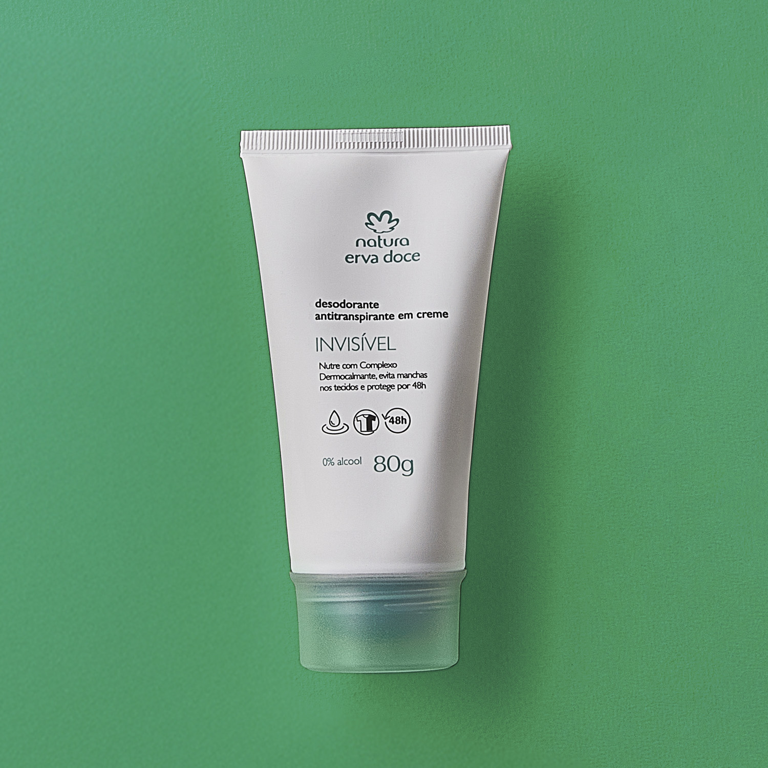 Erva Doce Desodorante antitranspirante en crema invisible  80 g