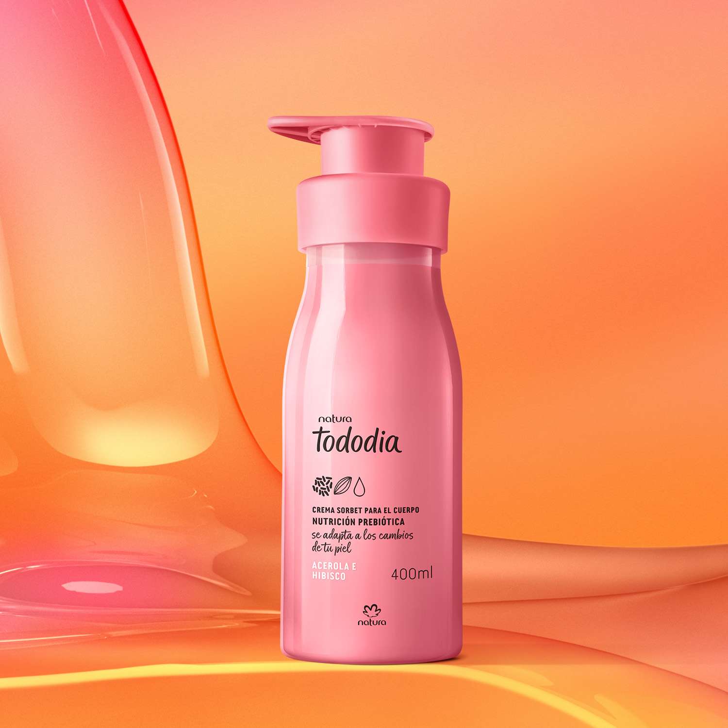 Crema Sorbet Nutritiva para el Cuerpo Tododia Acerola y Hibisco