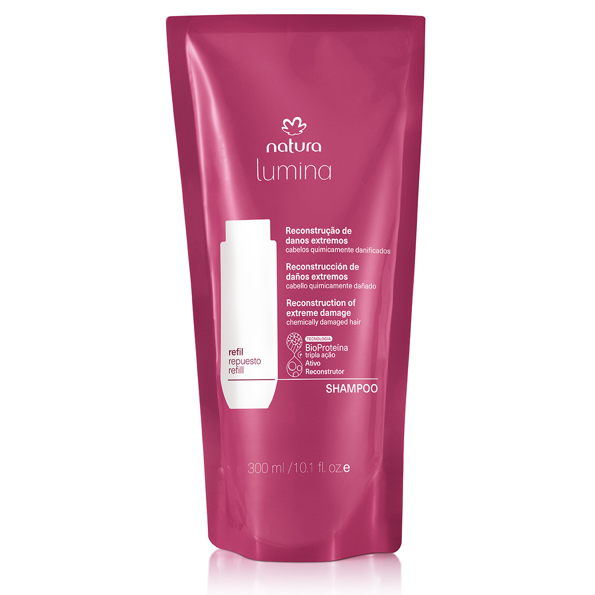 Repuesto Lumina Shampoo reestructurante reconstrucción de daños extremos 300 ml