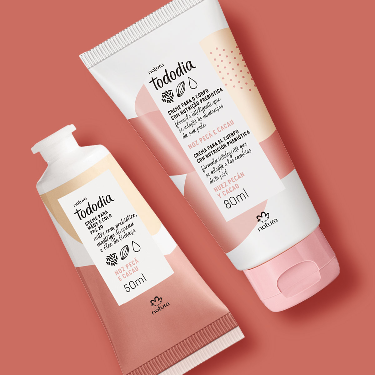 Regalo Madres Tododia Nuez Pecán y Cacao (1 crema cuerpo + 1 crema manos)