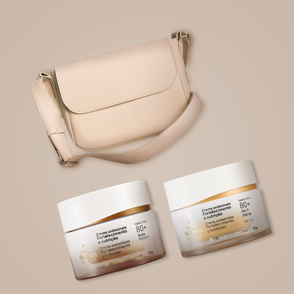 Regalo Natura Chronos Derma Antiseñales con Crossbody 80+