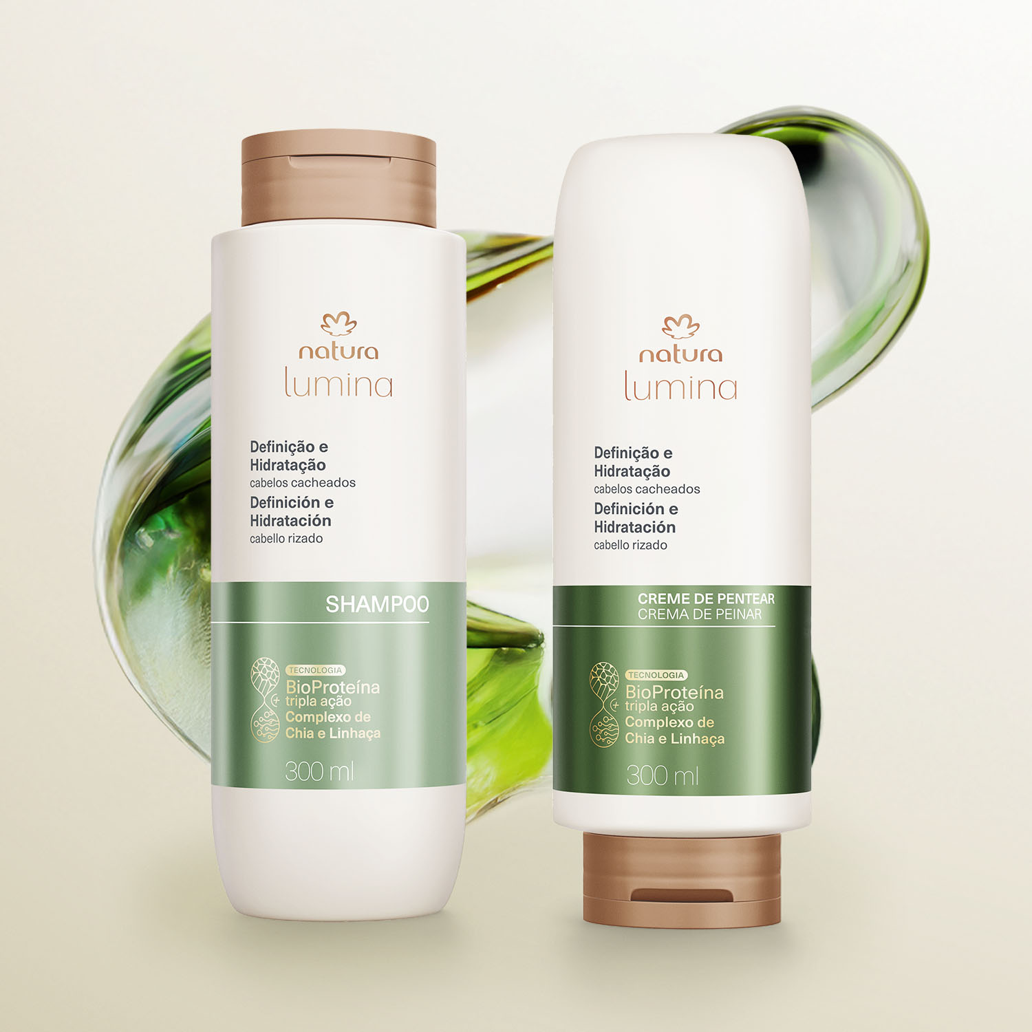 Kit Shampoo y Acondicionador Lumina Definición e Hidratación para Cabellos Rizados