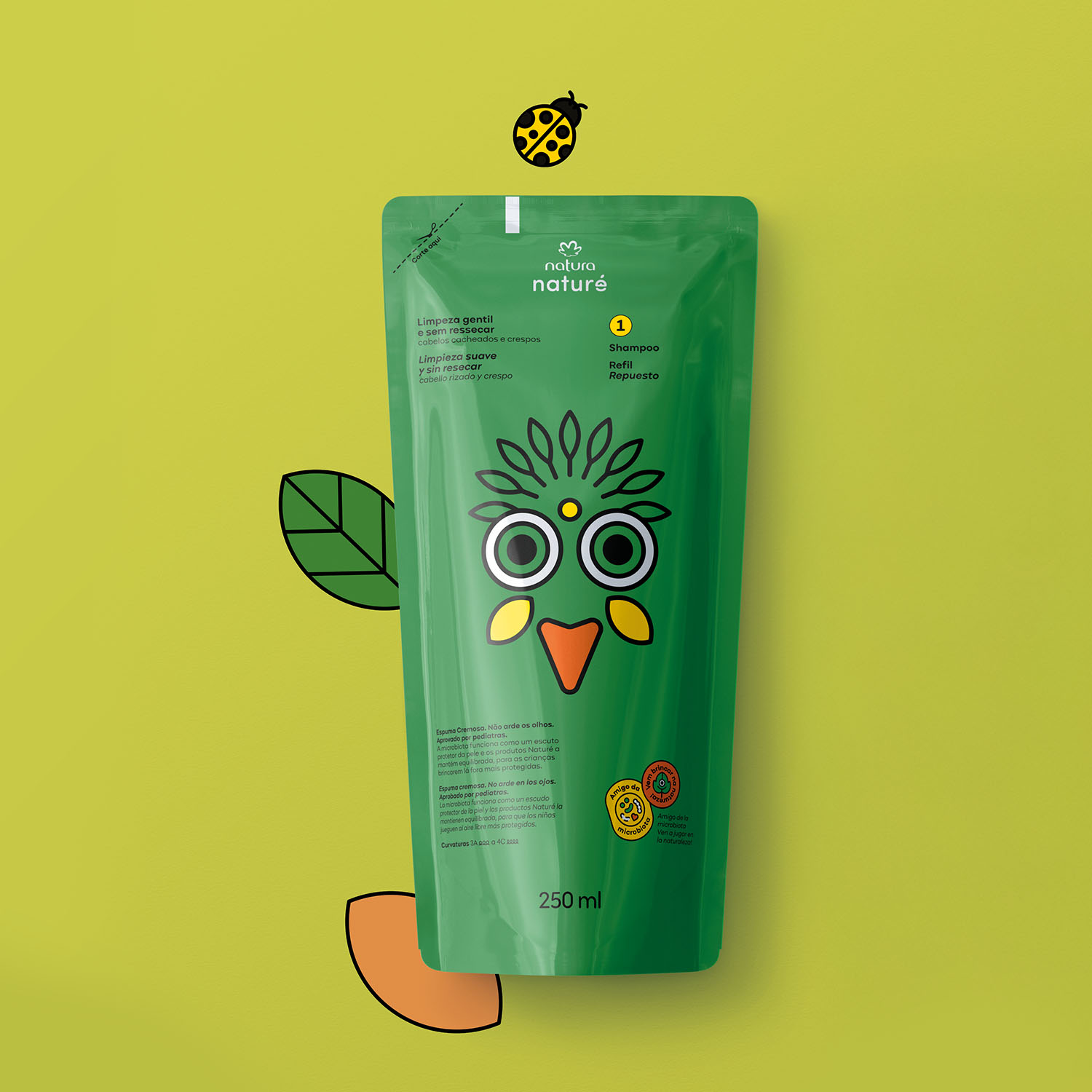 Repuesto Shampoo Cabellos Rizados y Crespos Naturé