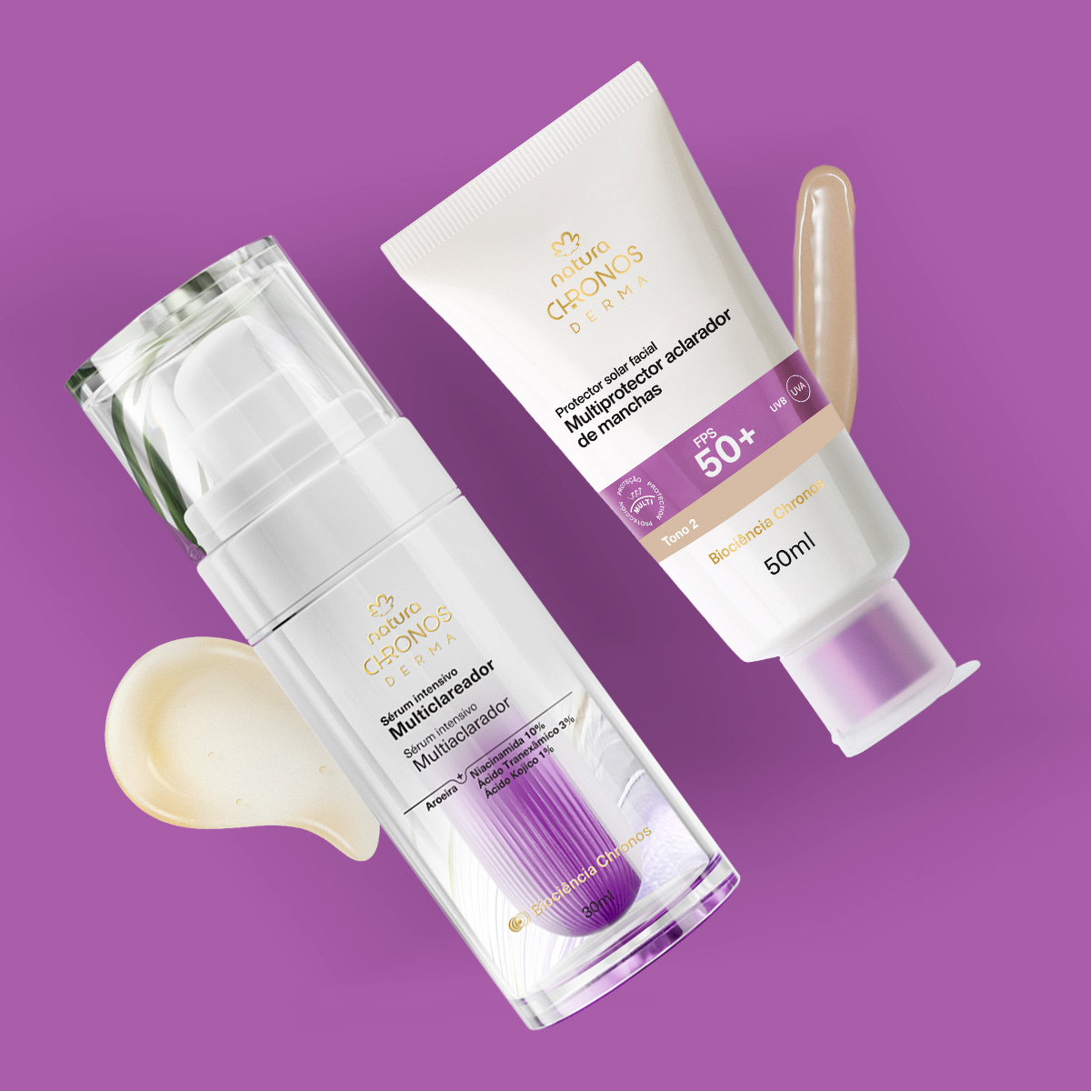 Kit Chronos Derma Antimanchas claro tono 2