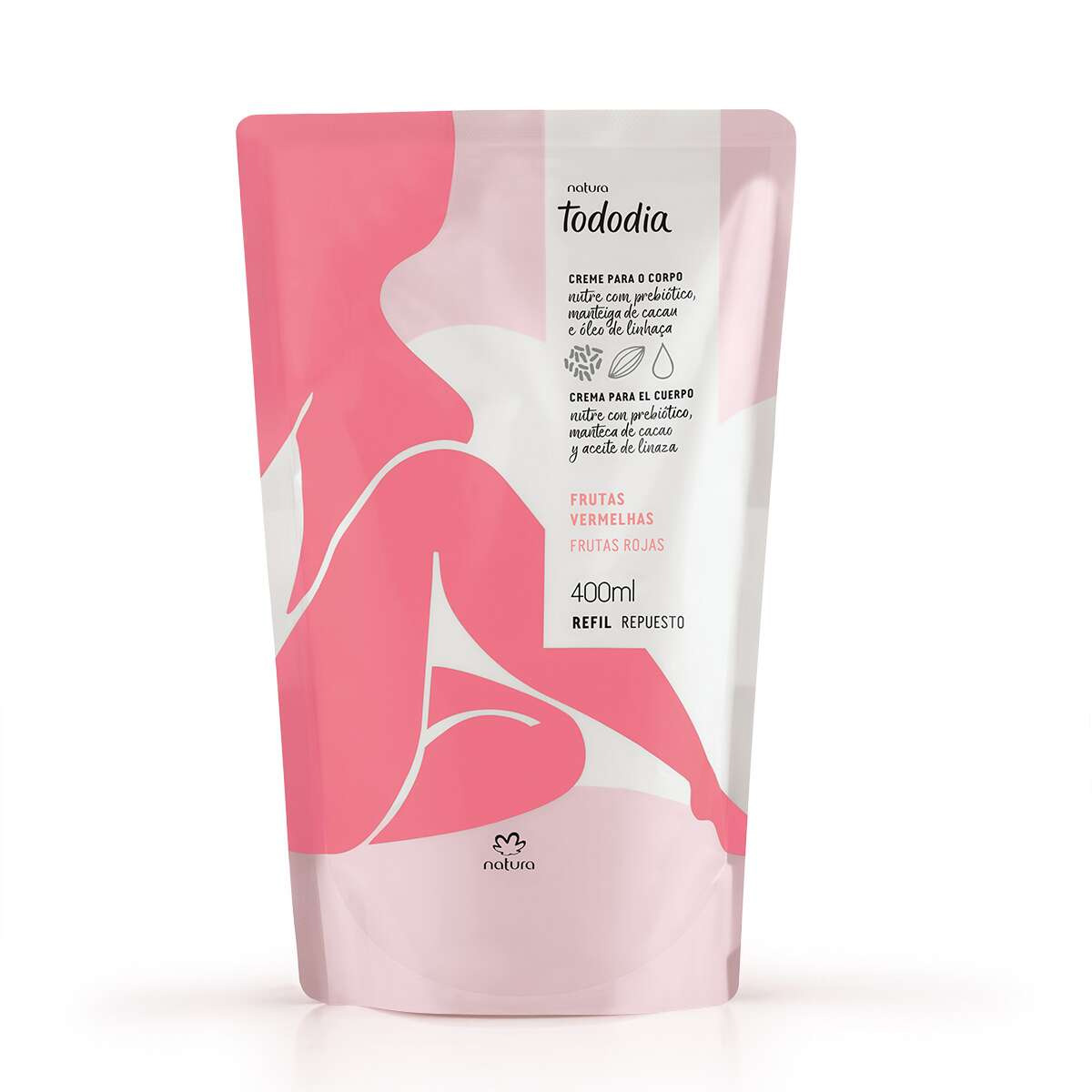 Repuesto Tododia Hidratante corporal frutas rojas 400 ml
