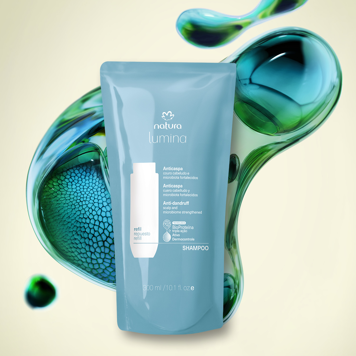 Repuesto Lumina Shampoo reequilibrante anticaspa y equilibrio 300 ml