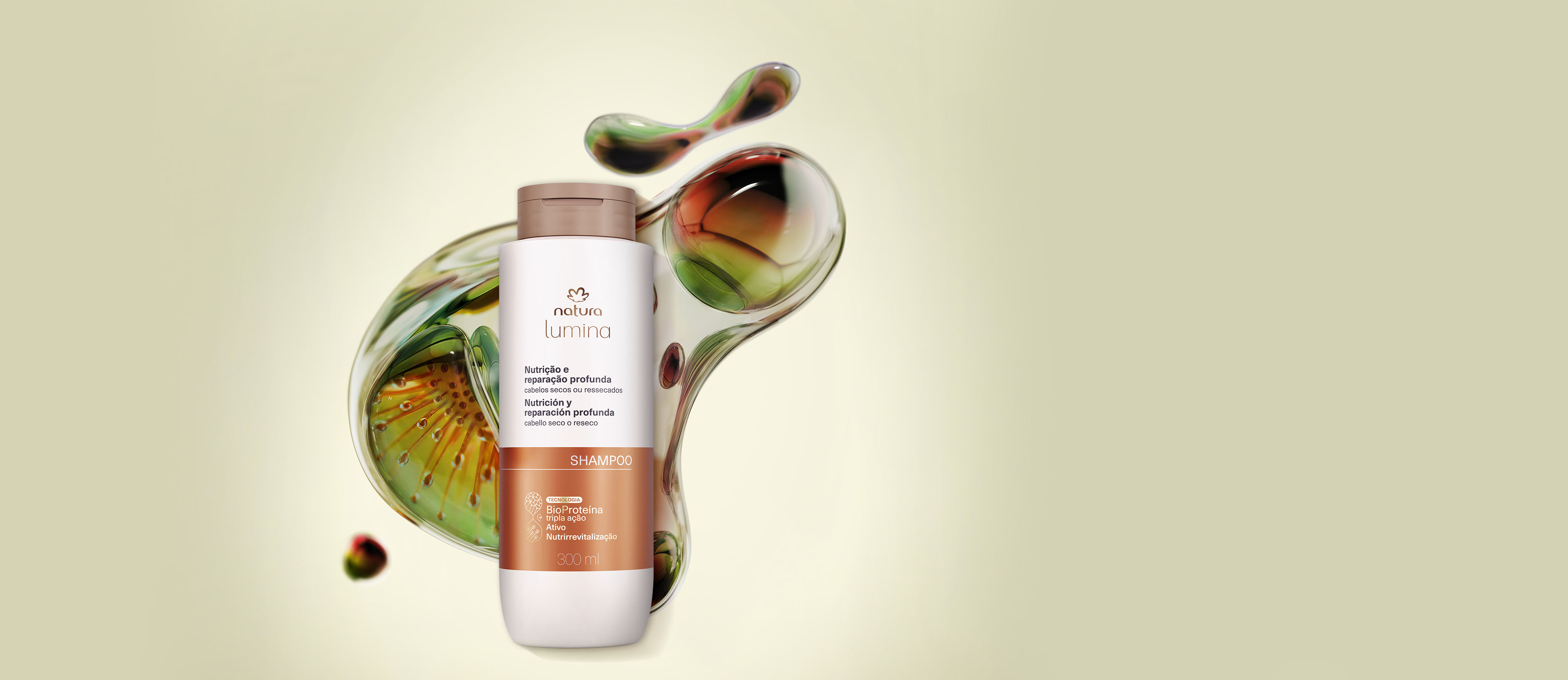 Lumina Shampoo nutritivo limpieza y nutrición 300 ml