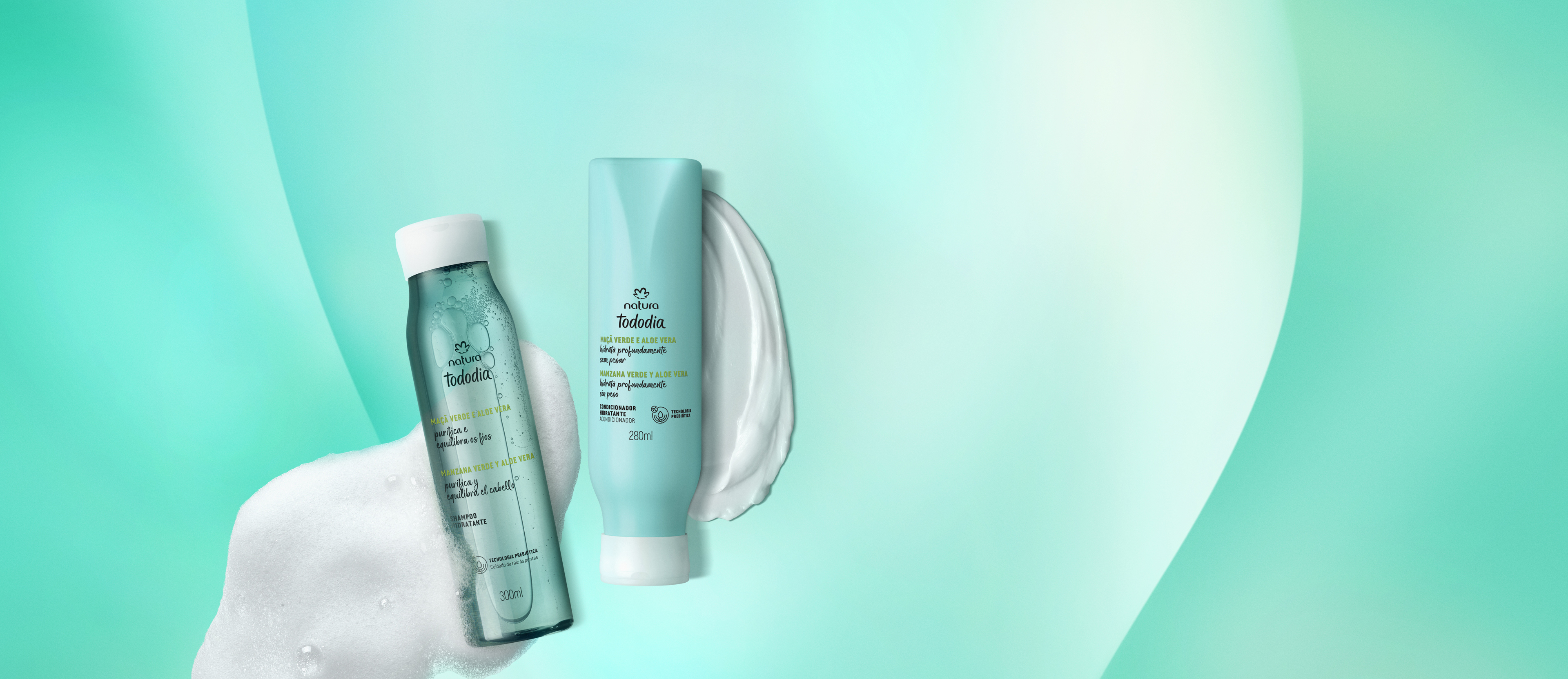 Kit Hidratante Tododia Manzana Verde y Aloe Vera Shampoo y Acondicionador