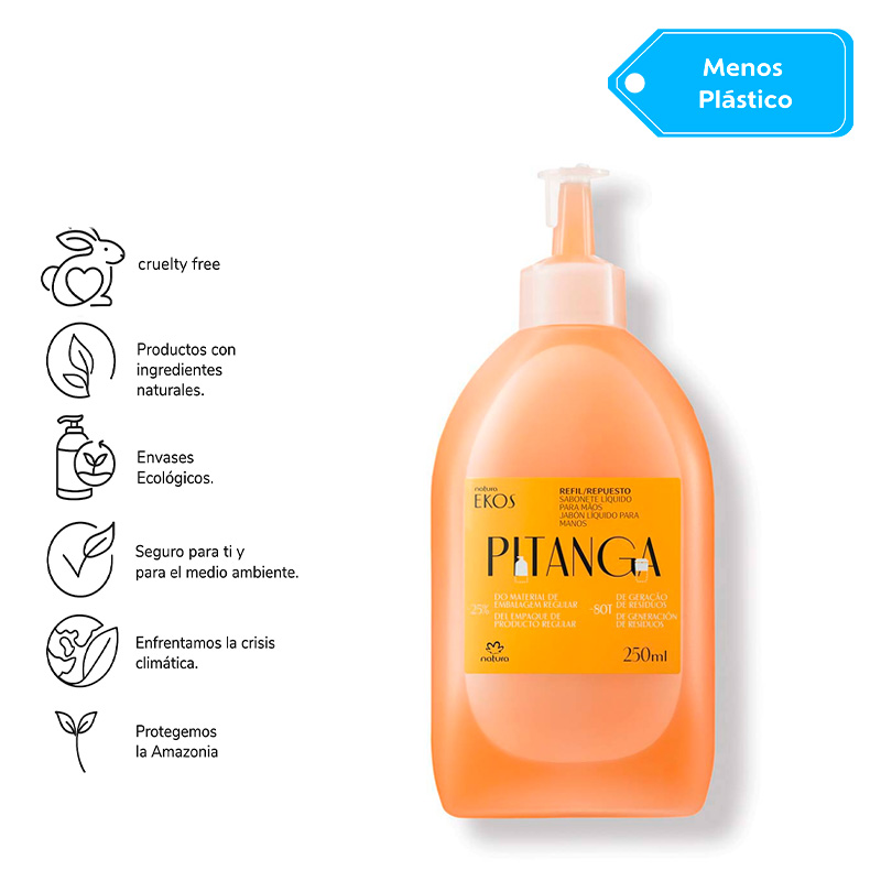 Repuesto Ekos Jabón líquido corporal pitanga 195 ml